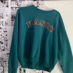 3/$25 Orange and blue print sweater sweat shirt